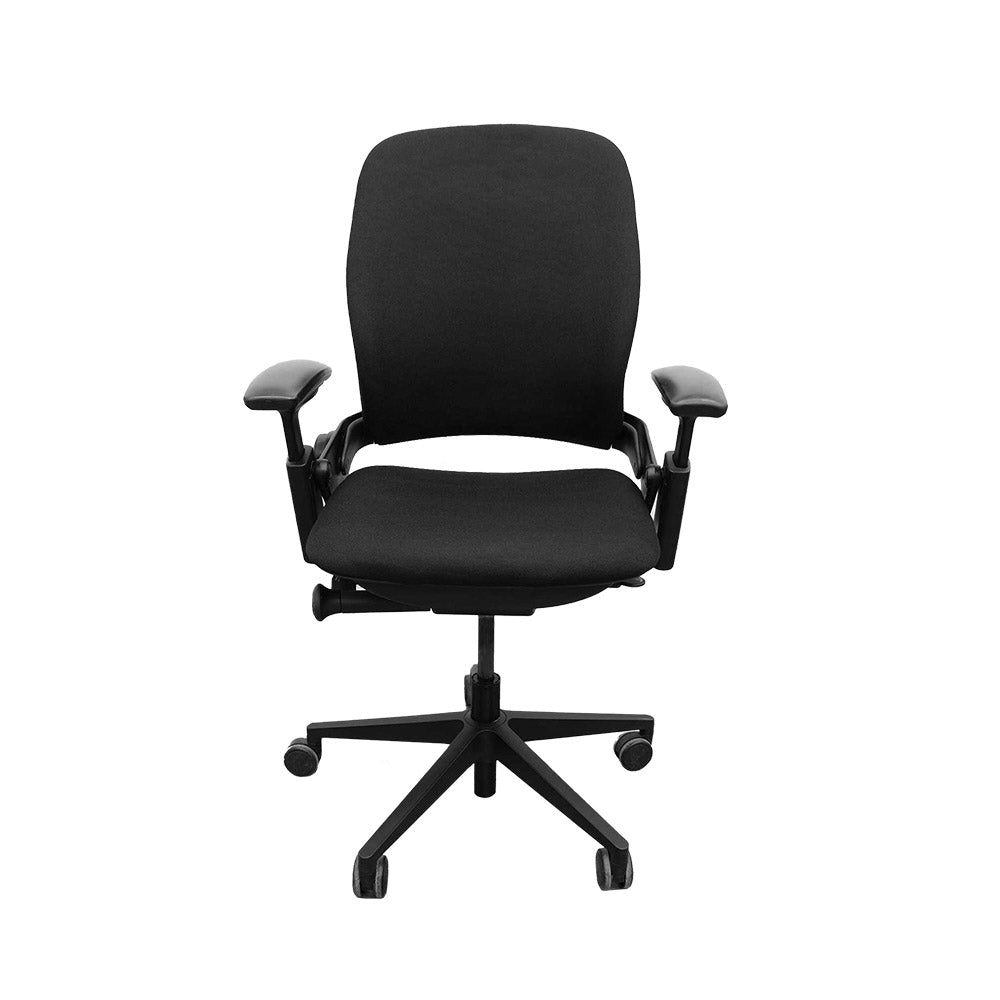 Steelcase : Chaise de bureau Leap V2 - Tissu noir - Reconditionnée