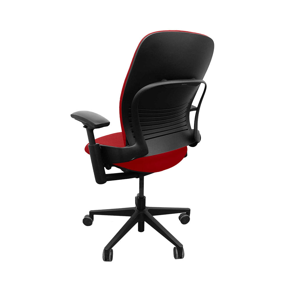 Steelcase : Chaise de bureau Leap V2 - Tissu rouge - Reconditionnée