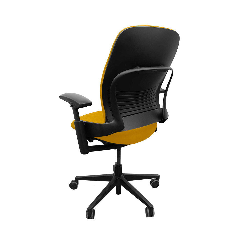 Steelcase : Chaise de bureau Leap V2 - Tissu jaune - Remis à neuf