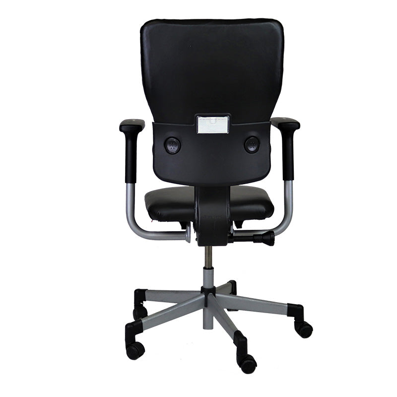 Steelcase: Lets B - Hi-Back Task Chair in Black Leather - Refurbished