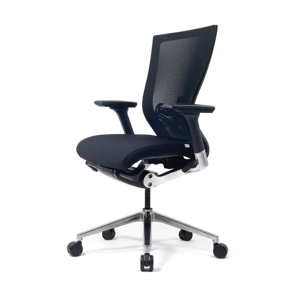 Techo: chaise de tâche Sidiz en tissu noir - rénové