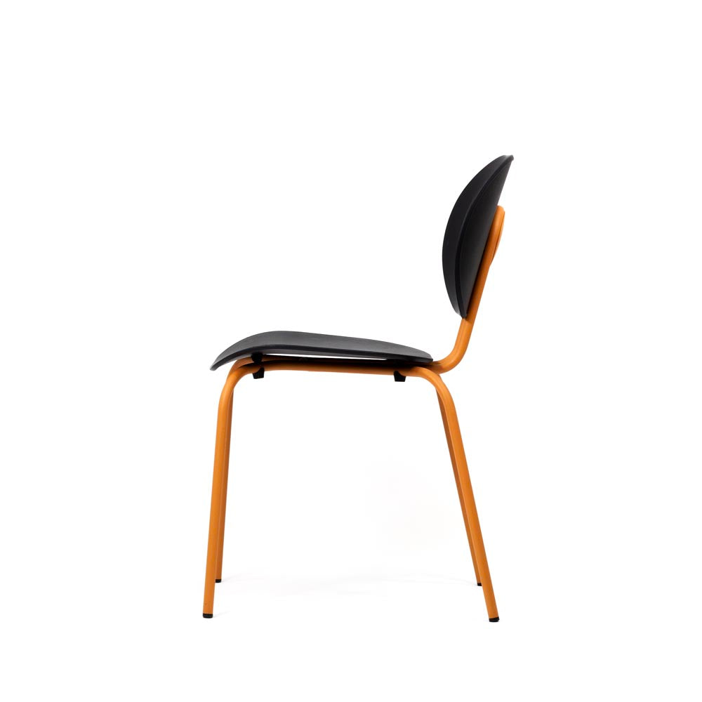 Hari: Chaise de salle à manger de jambe à 4 pli - rénové