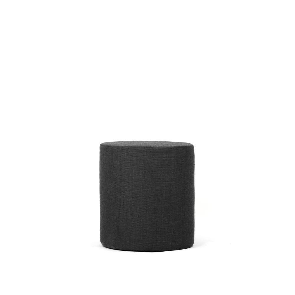 Connection: Bend Pouf/Pod Stool in Black Fabric - Refurbished