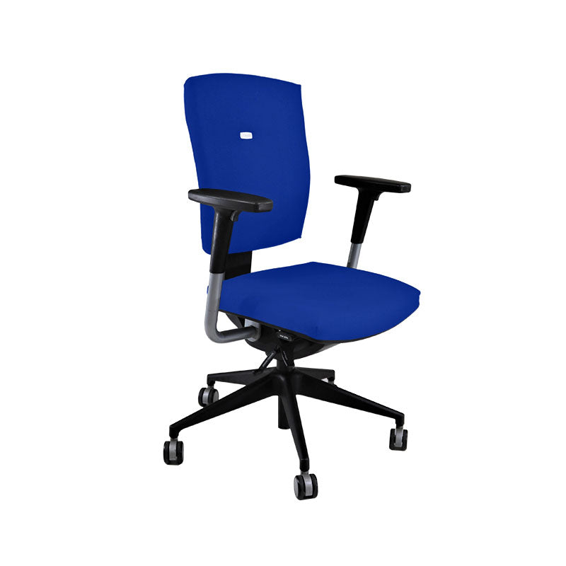 Senator : Chaise de travail Sprint en tissu bleu - Remis à neuf