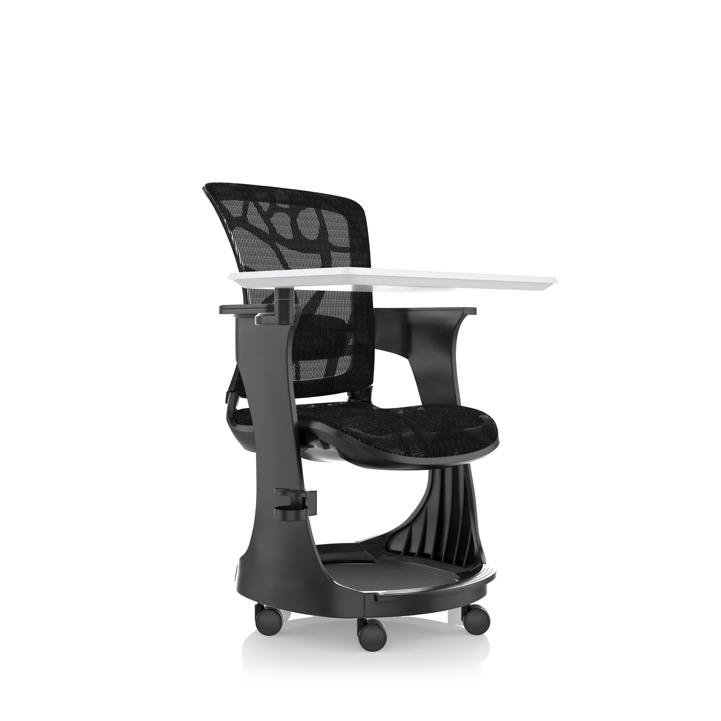 Sièges de confort: chaise de formation à la tâche à patiner en noir - rénové