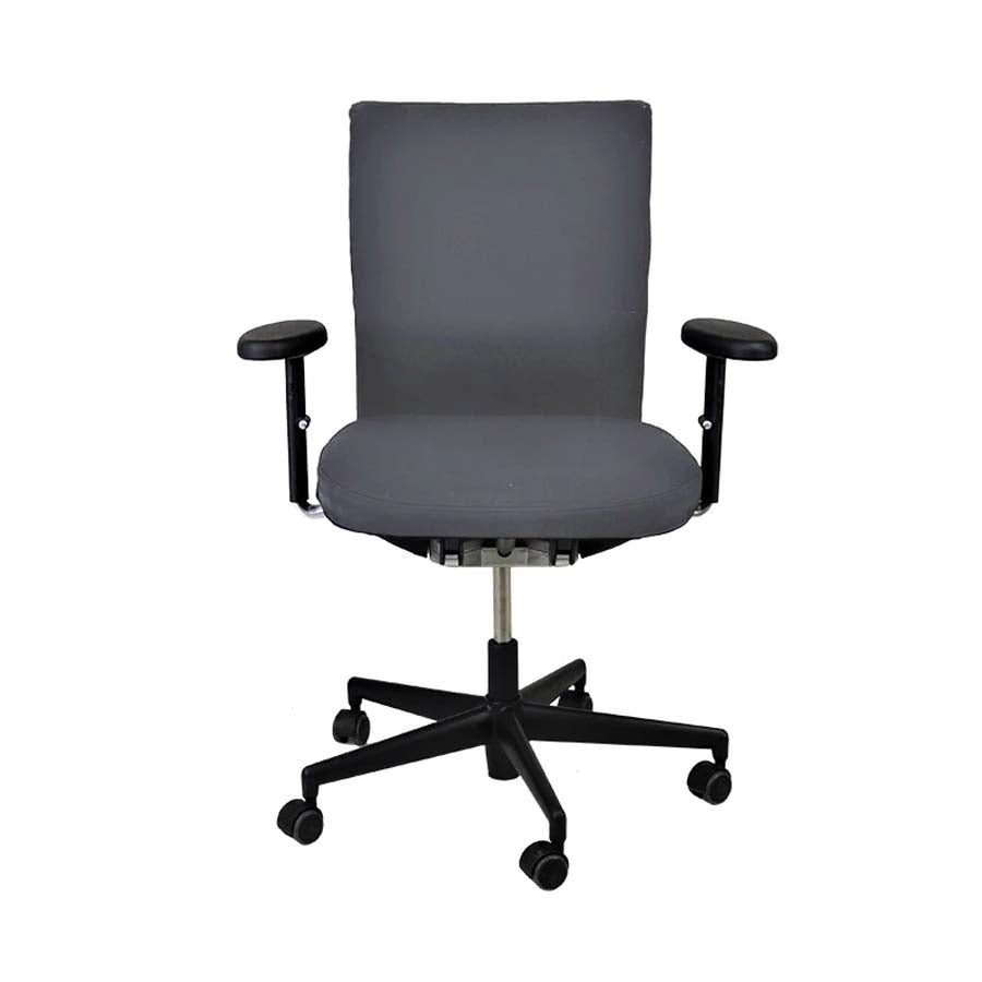 Vitra : Chaise de bureau Axess en tissu gris - Reconditionnée