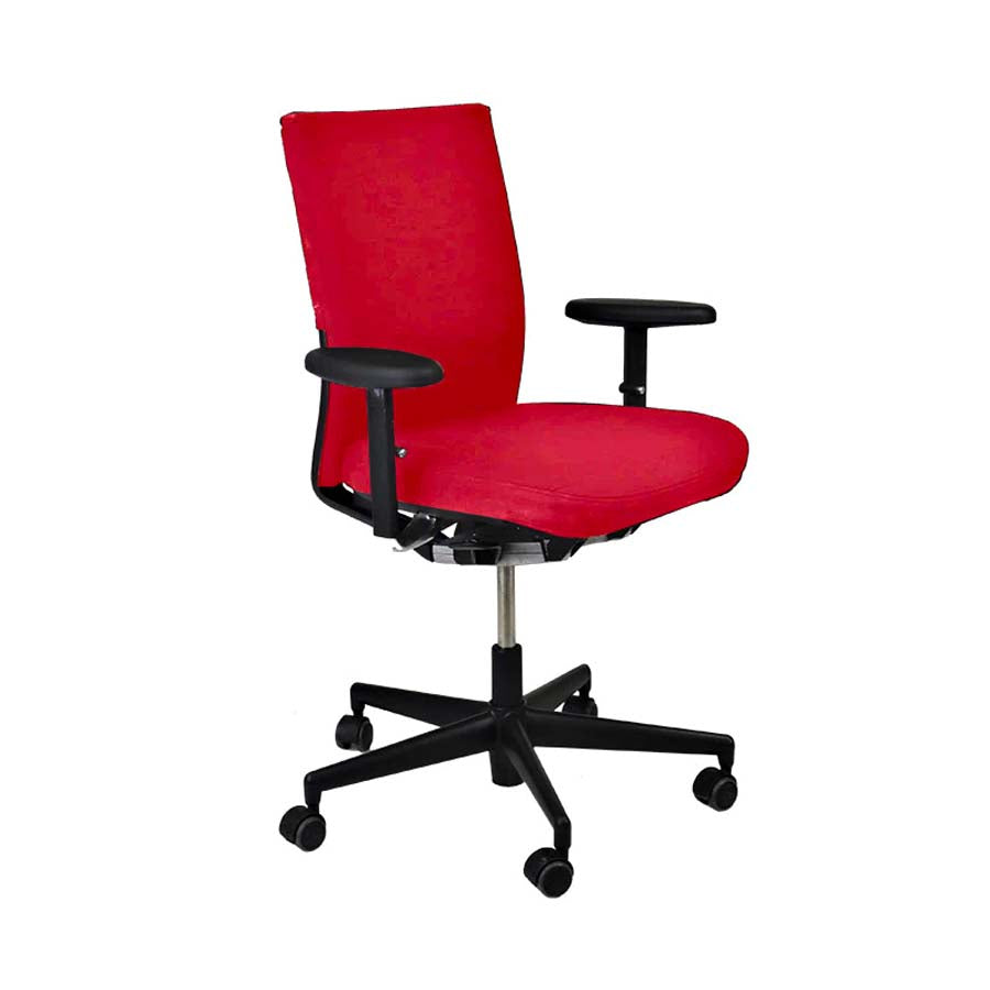 Vitra : Chaise de bureau Axess en tissu rouge - Reconditionnée