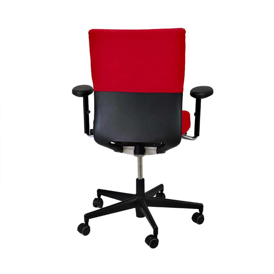 Vitra : Chaise de bureau Axess en tissu rouge - Reconditionnée
